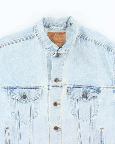 Vintage 90's Levi's Light Wash Oversized Denim Jacket - XL