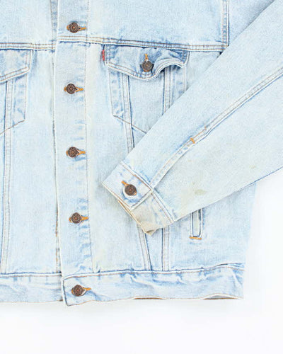 Vintage 90's Levi's Light Wash Oversized Denim Jacket - XL