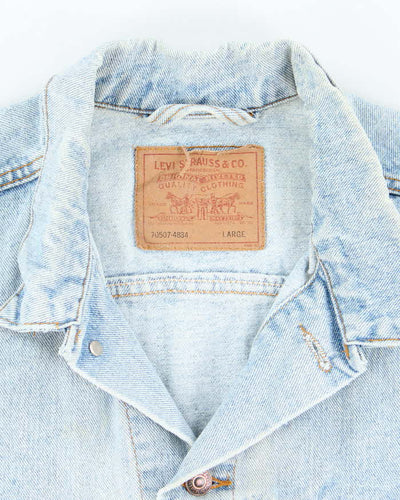 Vintage 90's Levi's Light Wash Oversized Denim Jacket - XL
