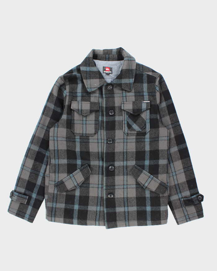 Vintage 2000's Quiksilver Heavyweight Button Up Flannel Shacket - L