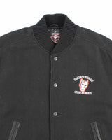 Vintage 90's Calgary Hitmen Heavyweight Leather Embroidered Varsity Jacket - XL