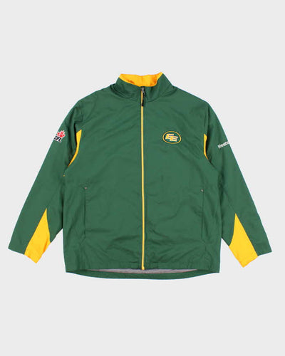 Vintage 2000's Reebok Edmonton Elks Canadian Football Windbreaker Jacket - M