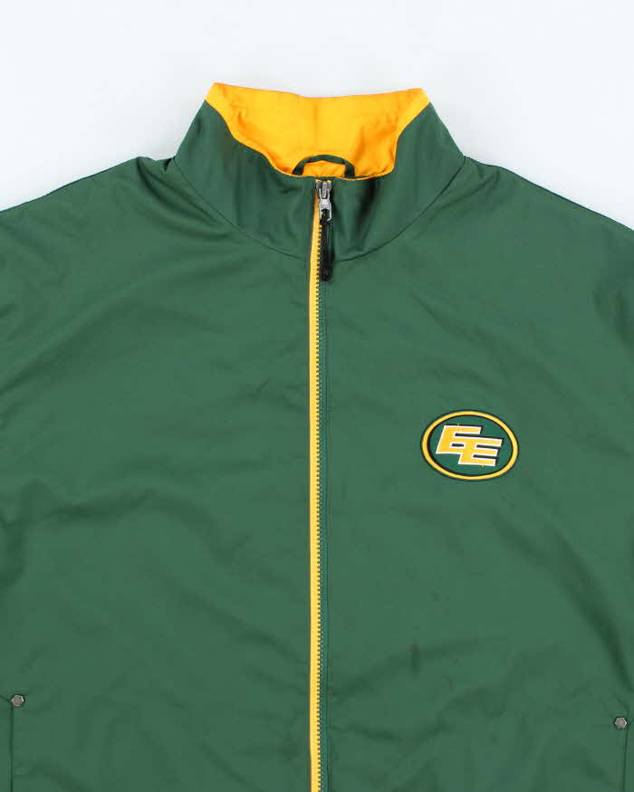 Vintage 2000's Reebok Edmonton Elks Canadian Football Windbreaker Jacket - M