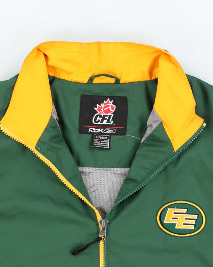 Vintage 2000's Reebok Edmonton Elks Canadian Football Windbreaker Jacket - M