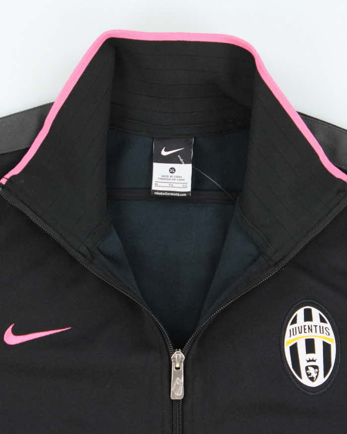 Vintage Nike Juventus Pink & Black Track Jacket - XL – Rokit