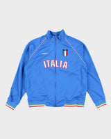 Vintage 90's Umbro Italy Football Track Jacket - M