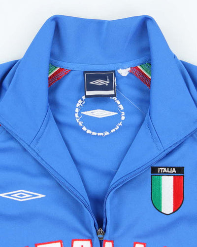 Vintage 90's Umbro Italy Football Track Jacket - M