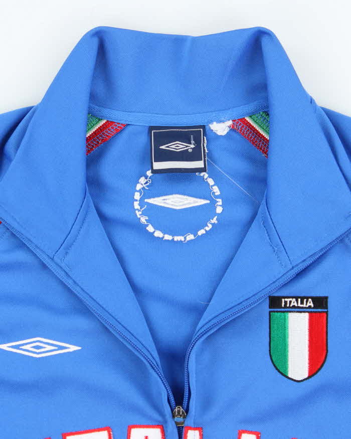 Vintage 90's Umbro Italy Football Track Jacket - M