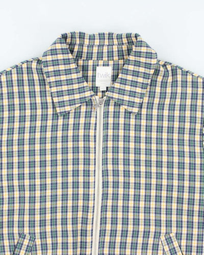Vintage Y2K Twik Patterned Zip Up Harrington Jacket - M