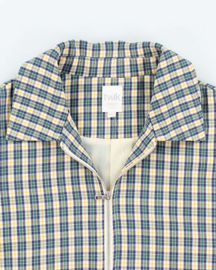 Vintage Y2K Twik Patterned Zip Up Harrington Jacket - M