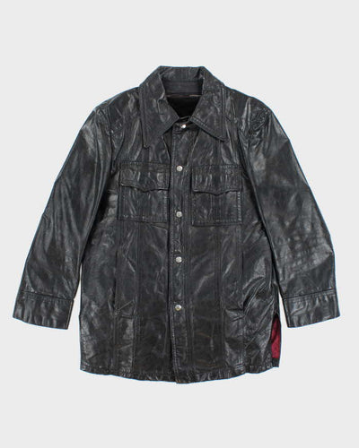 Vintage 70s Mark Iv Lined Leather Jacket - M