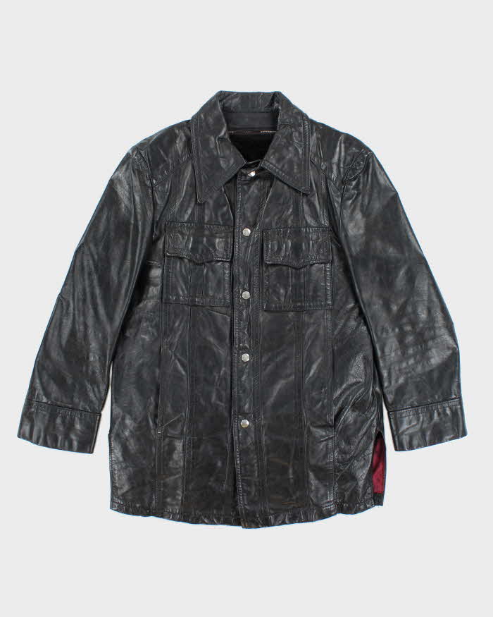 Vintage 70s Mark Iv Lined Leather Jacket - M
