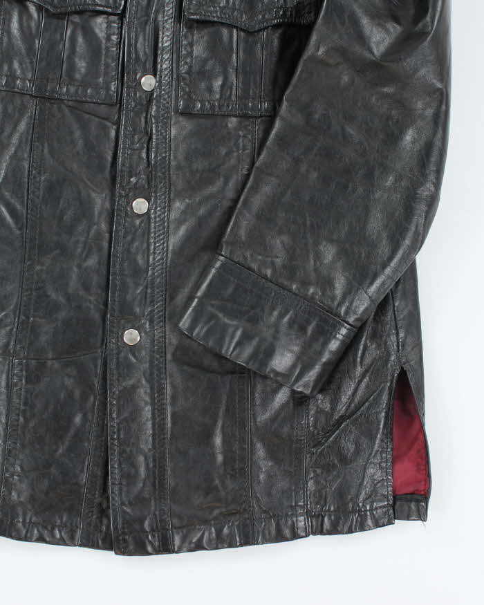Vintage 70s Mark Iv Lined Leather Jacket - M