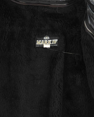 Vintage 70s Mark Iv Lined Leather Jacket - M