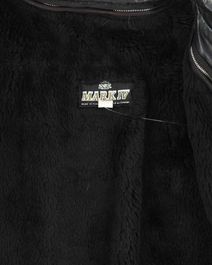 Vintage 70s Mark Iv Lined Leather Jacket - M