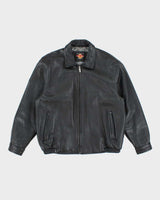 Vintage 90's Hard Rock Café Montreal Heavyweight Leather Jacket - XL