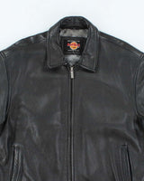 Vintage 90's Hard Rock Café Montreal Heavyweight Leather Jacket - XL