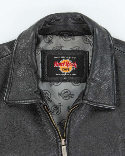 Vintage 90's Hard Rock Café Montreal Heavyweight Leather Jacket - XL