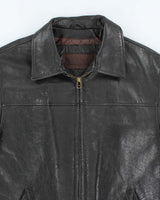 Vintage Timberland Leather Jacket - XXL