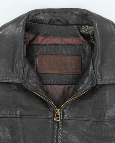 Vintage Timberland Leather Jacket - XXL