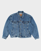 Vintage 90's Levi's Oversized Dark Wash Denim Jacket - XL
