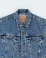 Vintage 90's Levi's Oversized Dark Wash Denim Jacket - XL