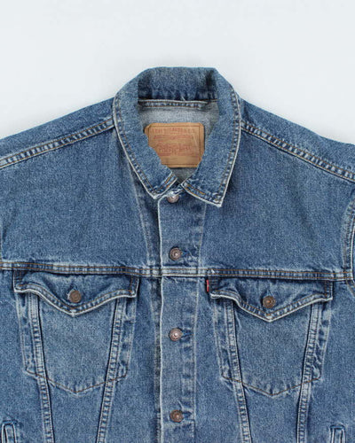 Vintage 90's Levi's Oversized Dark Wash Denim Jacket - XL