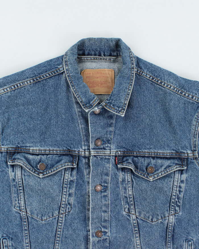 Vintage 90's Levi's Oversized Dark Wash Denim Jacket - XL