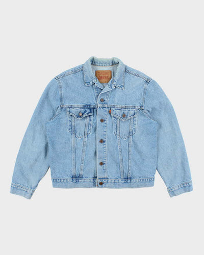 Vintage 80's Levi's Orange Tab Light Wash Denim Jacket - L