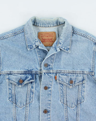 Vintage 80's Levi's Orange Tab Light Wash Denim Jacket - L