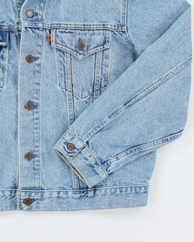 Vintage 80's Levi's Orange Tab Light Wash Denim Jacket - L