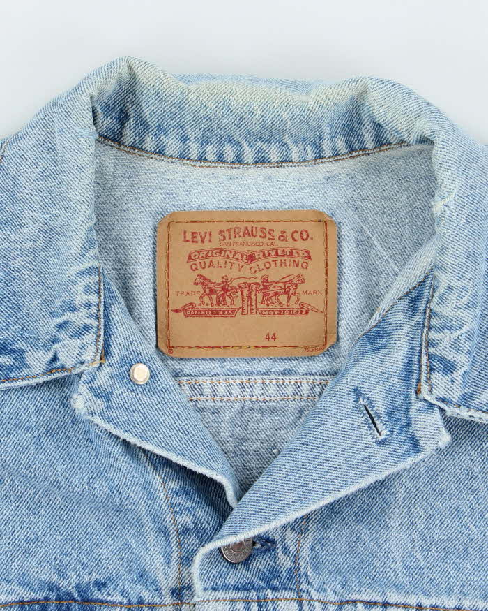 Vintage 80's Levi's Orange Tab Light Wash Denim Jacket - L