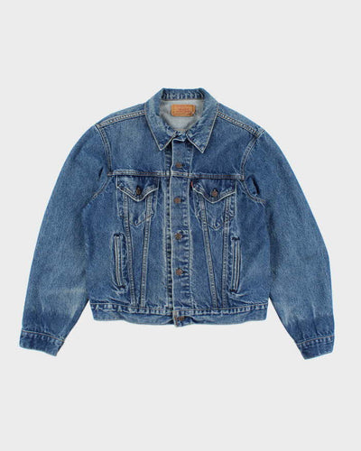 Vintage 90's Levi's Faded Dark Wash Denim Jacket - L