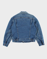 Vintage 90's Levi's Faded Dark Wash Denim Jacket - L