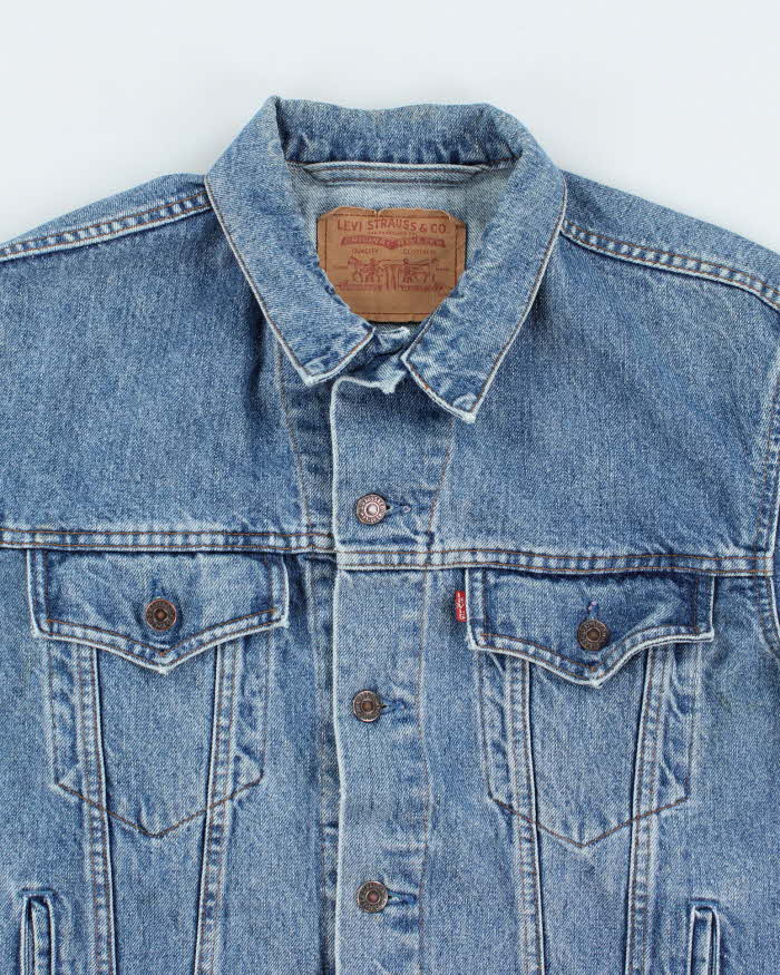 Vintage 90's Levi's Faded Medium Wash Denim Jacket - M