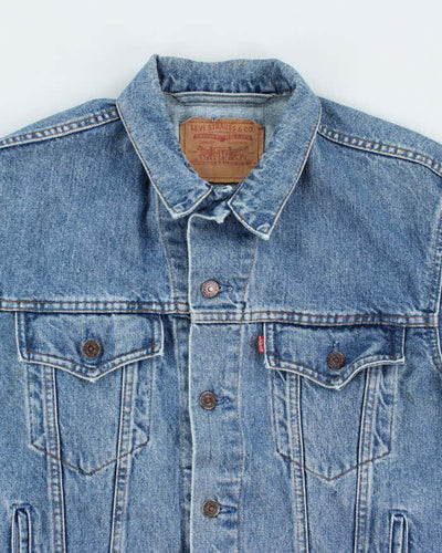 Vintage 90's Levi's Faded Medium Wash Denim Jacket - M