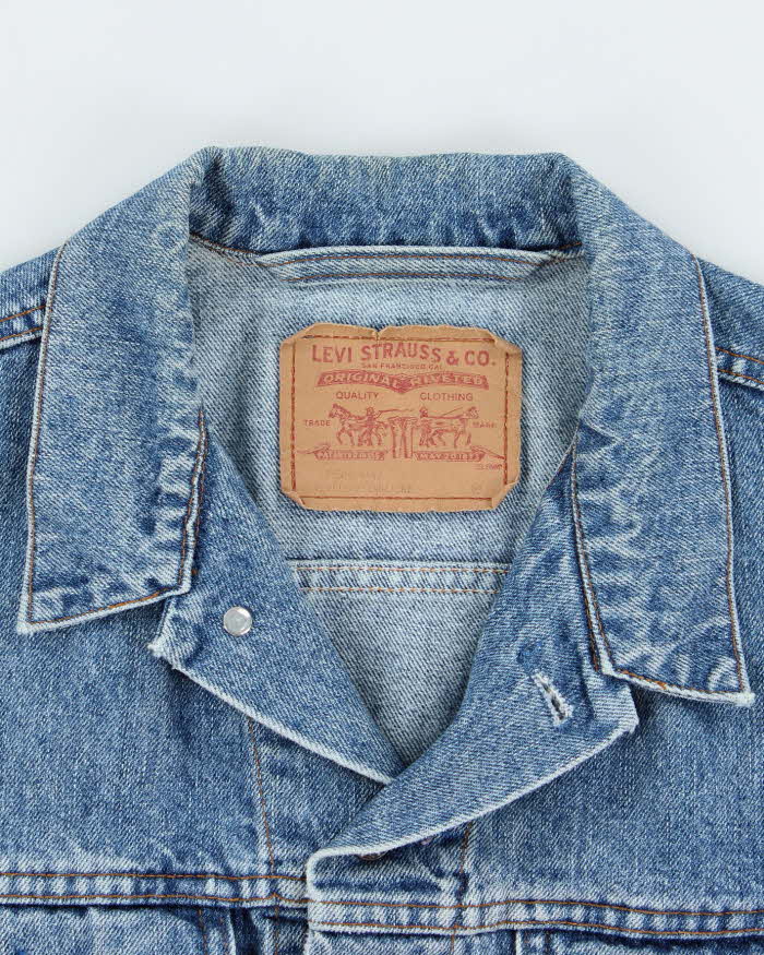 Vintage 90's Levi's Faded Medium Wash Denim Jacket - M