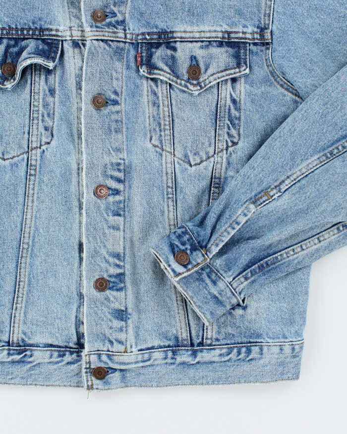Vintage 2000's Levi's Faded Light Wash Denim Jacket - M