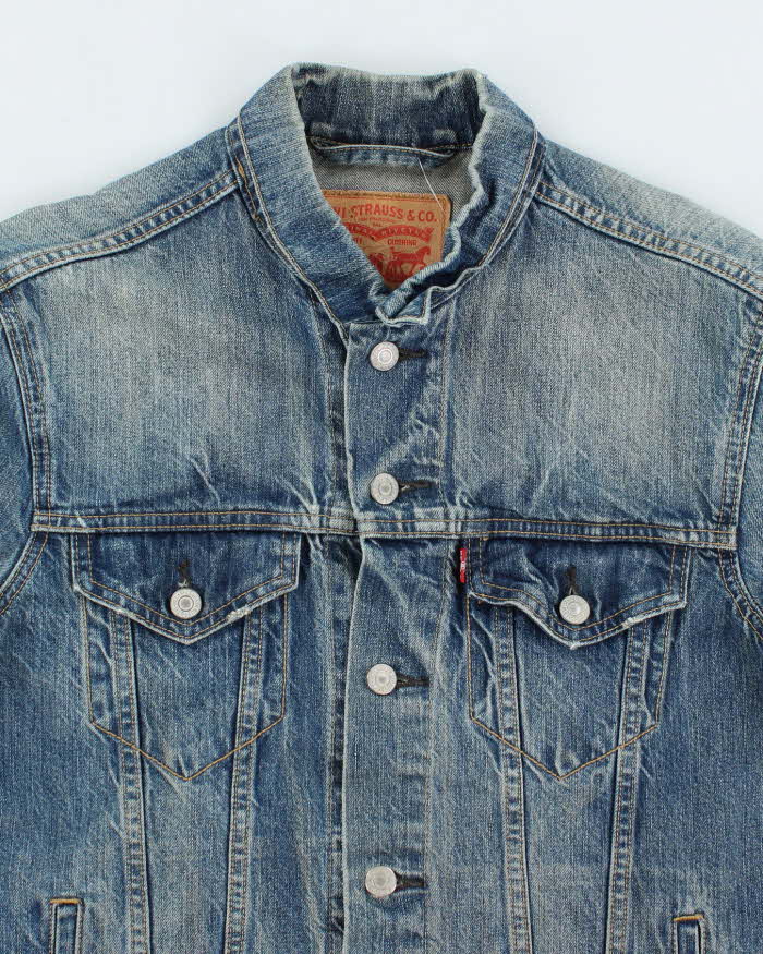 Vintage 2000's Levi's Faded Dark Wash Denim Jacket - M