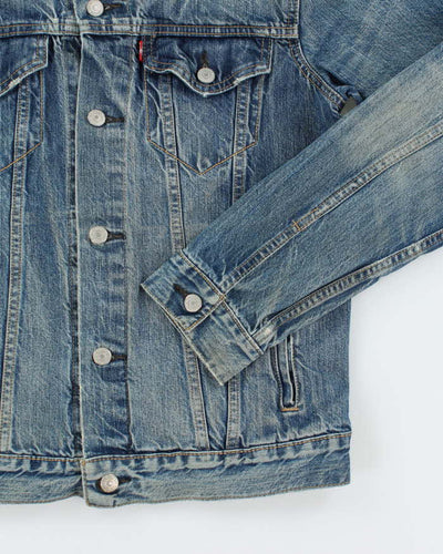 Vintage 2000's Levi's Faded Dark Wash Denim Jacket - M