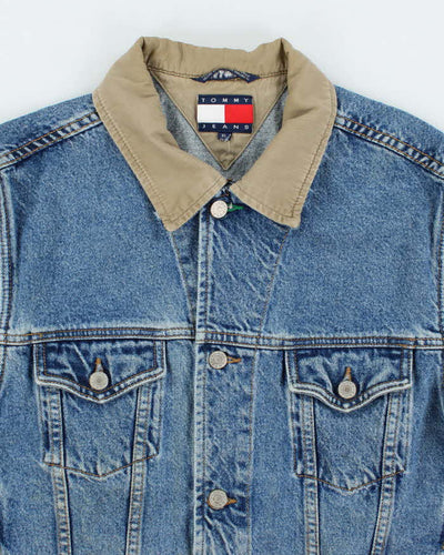 Vintage Y2K Tommy Hilfiger Sleeveless Dark Wash Denim Gilet - XL