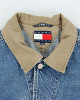 Vintage Y2K Tommy Hilfiger Sleeveless Dark Wash Denim Gilet - XL