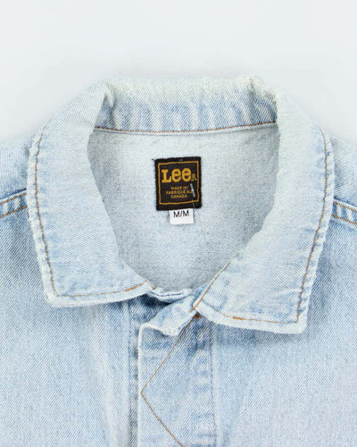 Vintage 90's Lee Sleeveless Light Wash Denim Gilet - M