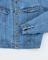 Vintage 80's Lee Light Wash Denim Jacket - S