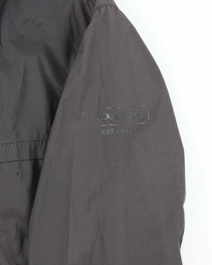 Vintage Y2K Coach Hooded Lightweight Anorak Jacket - L