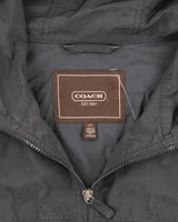 Vintage Y2K Coach Hooded Lightweight Anorak Jacket - L