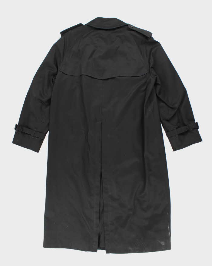 Vintage Burberrys Black Trench Coat - XL