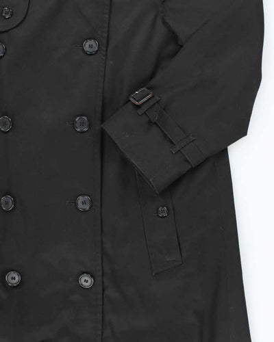 Vintage Burberrys Black Trench Coat - XL