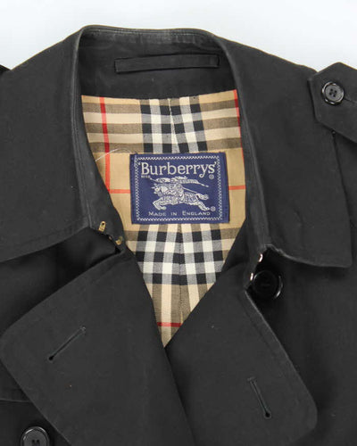 Vintage Burberrys Black Trench Coat - XL