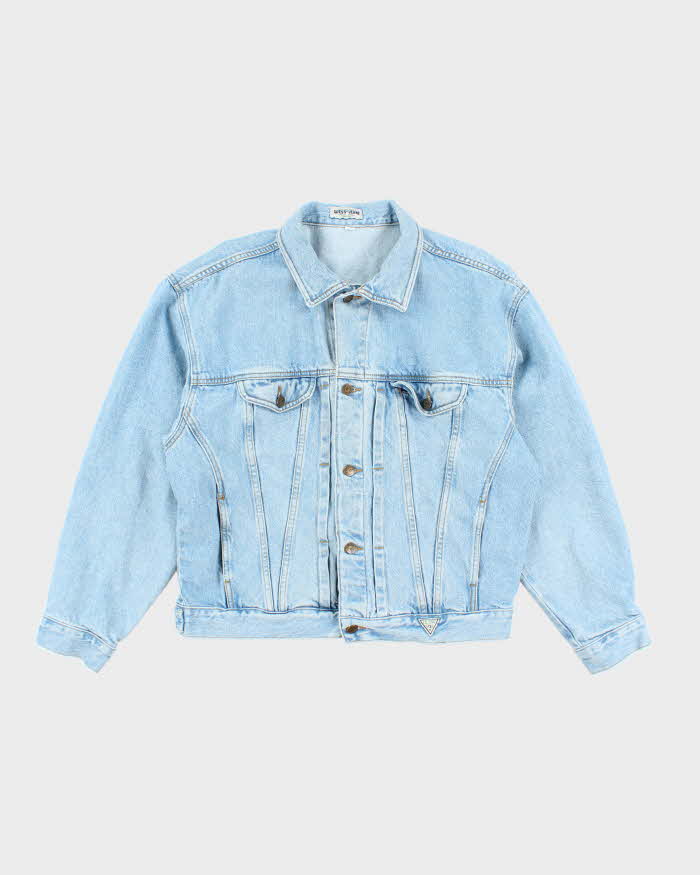 Vintage 90's Guess Medium Wash Denim Jacket - L